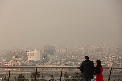 هوای تهران در شرایط ناسالم قرار گرفت