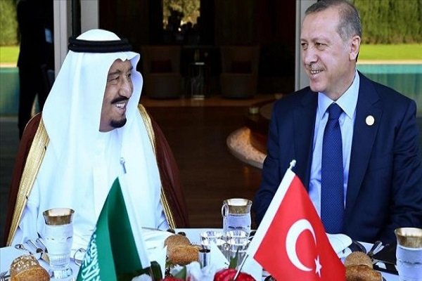 گفت‌وگوی تلفنی اردوغان و ملک سلمان برای حل بحران سوریه