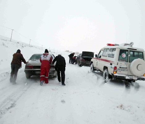 برف و کولاک ۱۰استان کشور را فرا گرفت