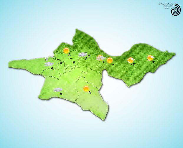 هوای تهران ۴درجه گرم می‌شود