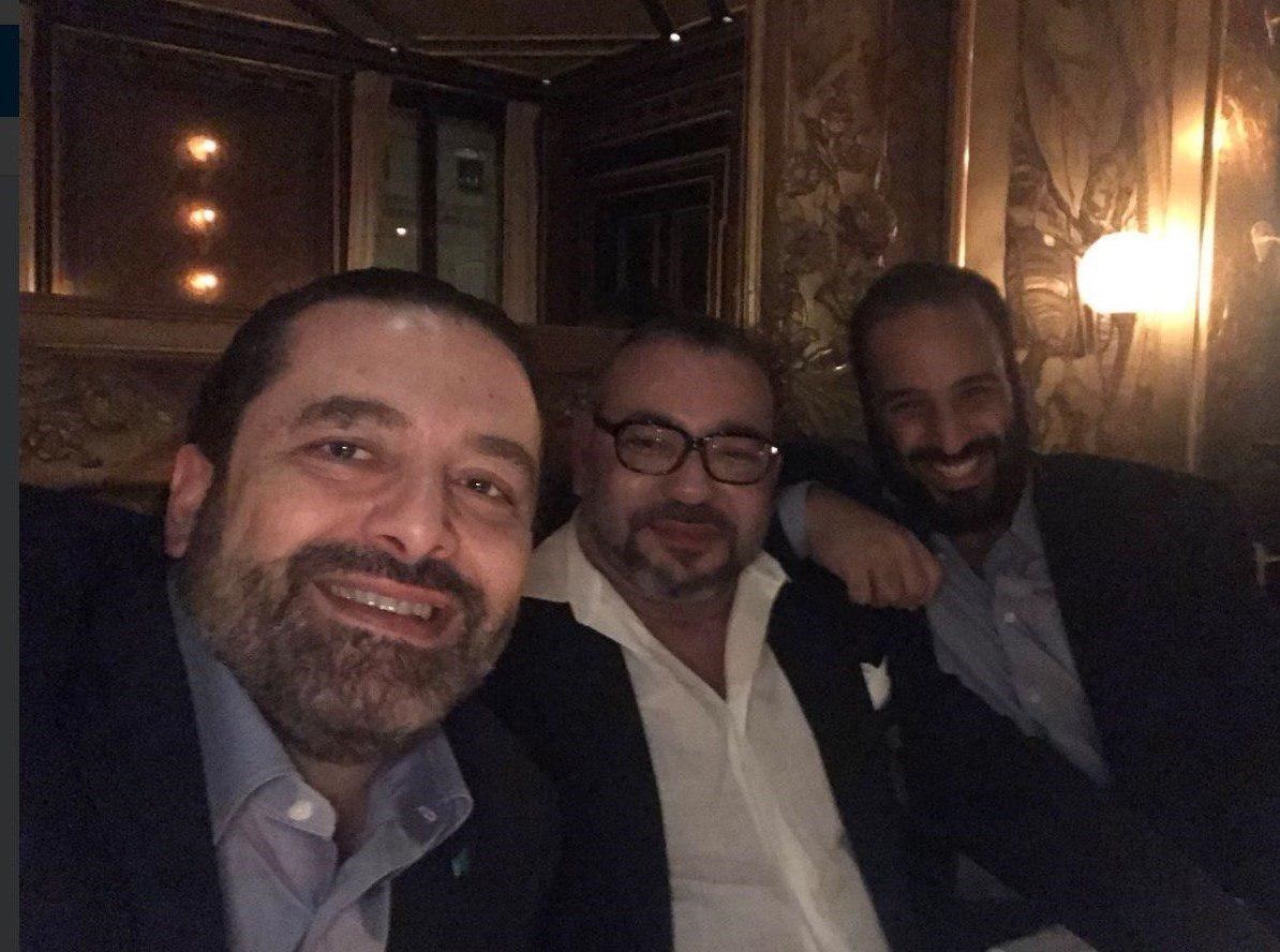 سلفی بن‌سلمان با سعد حریری +عکس