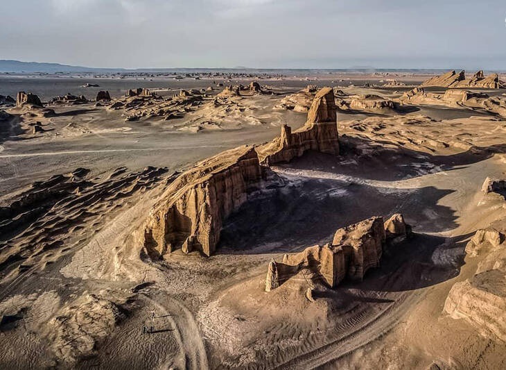 نمایی دیدنی از کویر لوت +عکس