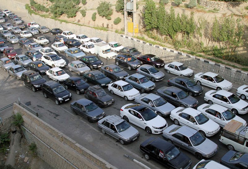 جاده کرج - چالوس پرترافیک است