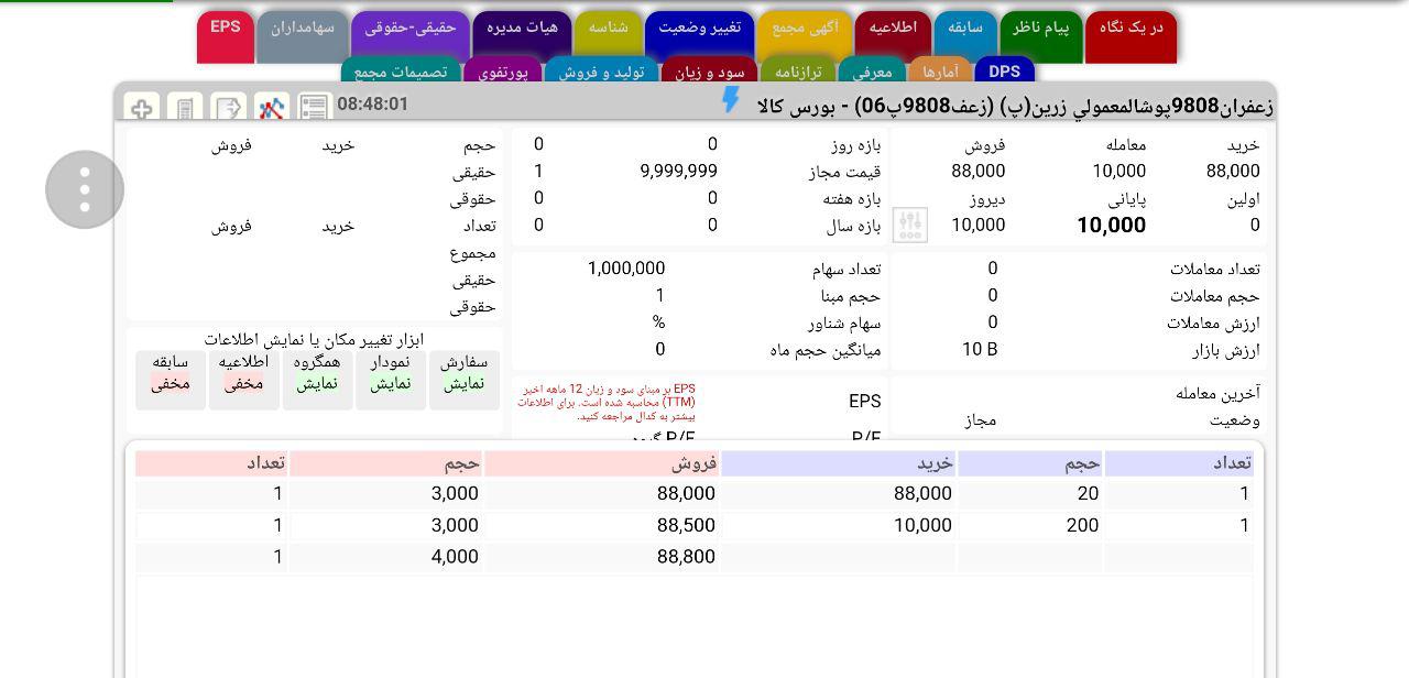 گشایش نماد معاملاتی جدید گواهی سپرده پوشال معمولی زعفران؛ (زعف۹۸۰۸پ۰۶)