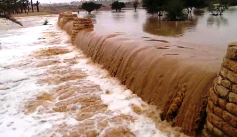 بزرگترین انارستان ایران زیر آب رفت