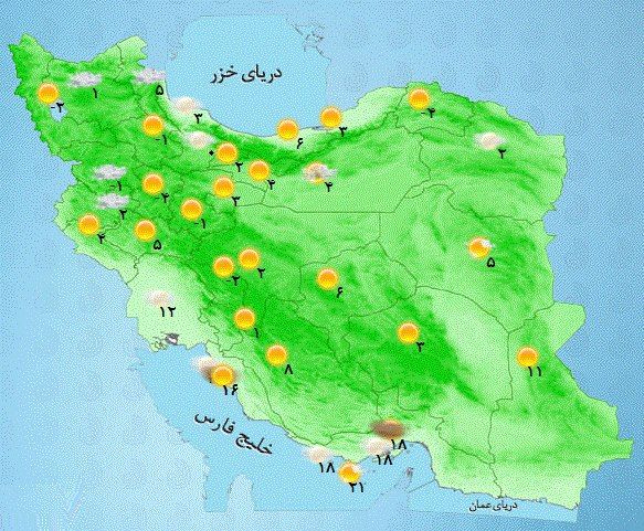 فردا؛ سامانه جدید بارشی واردکشور می‌شود