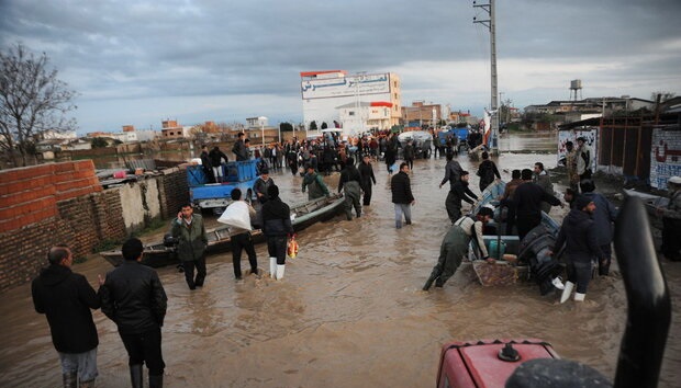 150خانوار گمیشانی در محاصره سیل