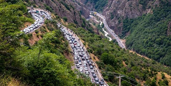 ترافیک پرحجم در مبادی ورودی و خروجی مازندران