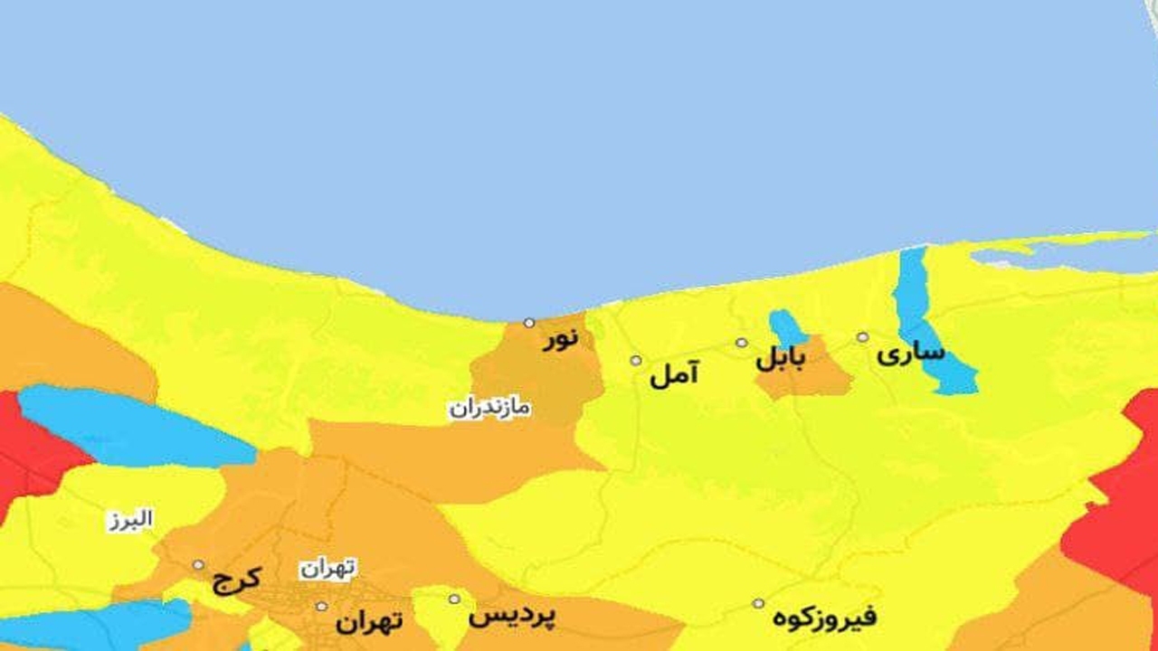 مازندران پشت چراغ نارنجی کرونا