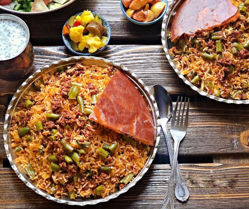 طرز تهیه لوبیا پلو خوشمزه و مجلسی + فیلم