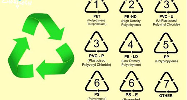 معنی علائم روی ظروف یکبار مصرف چیست؟
