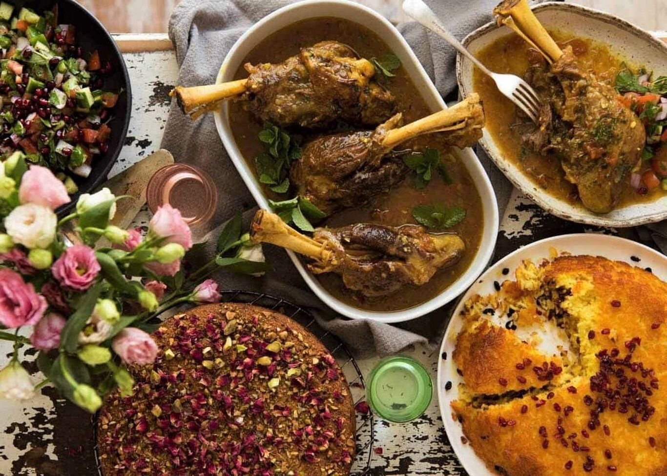 طرز تهیه چلو گوشت درباری + فوت فن خوش عطر شدن گوشت