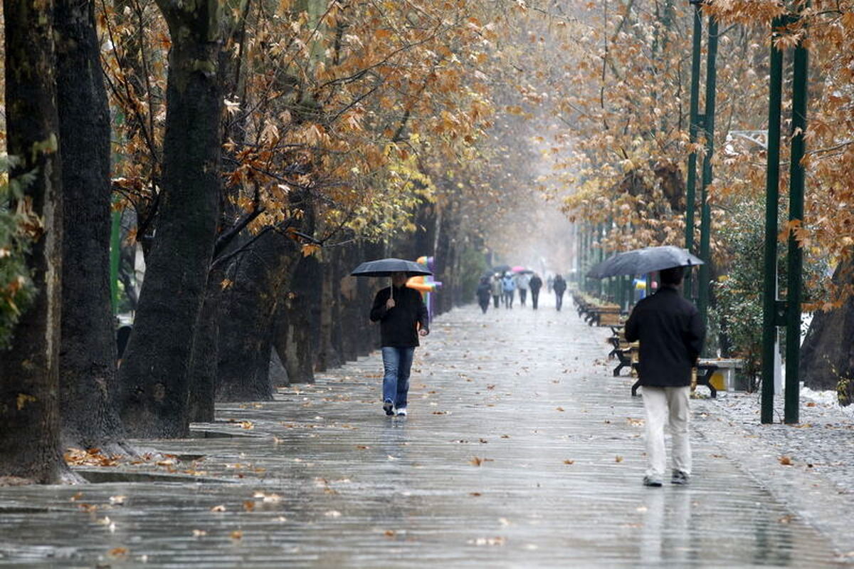 بارش باران و برف در ۸ استان