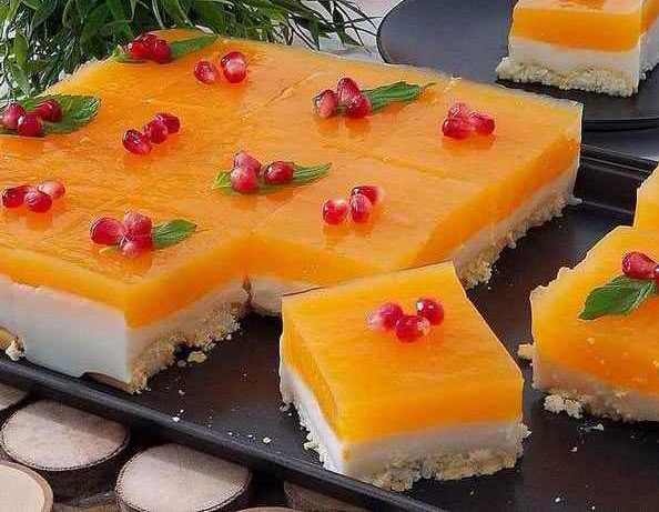 طرز تهیه یک دسر پاییزی؛ دسر نارنگی با ژلاتین و شیر