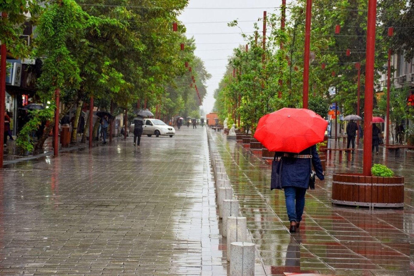 رگبار باران در بیشتر استان‌ها / وزش باد در نقاط مختلف کشور