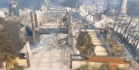 تصاویری هولناک از ویرانی خانه سلبریتیهای هالیوود در آتشسوزی لسآنجلس تصاویری هولناک از ویرانی خانه سلبریتیهای هالیوود در آتشسوزی لسآنجلس