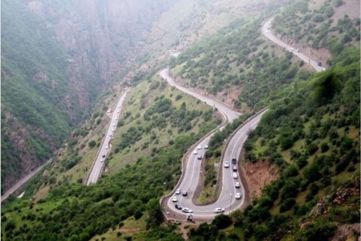 جاده هراز در زمستان + عکس