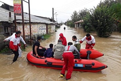 ۱۰۰ خانه در رشت به زیر آب رفت!