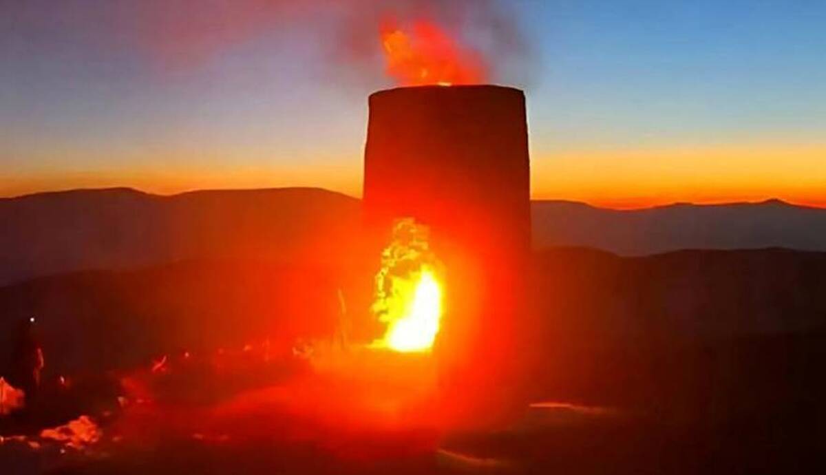 یک بلاگر، قلعه تاریخی ۱۵۰۰ساله را به آتش کشید