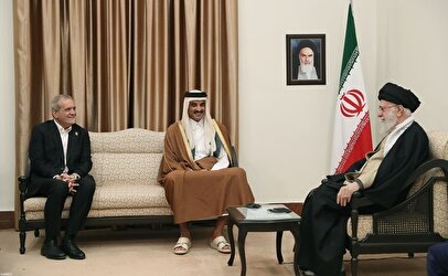 رهبر انقلاب در دیدار با امیر قطر: منتظر اقدام قطر برای تحقق مطالبات ایران هستیم