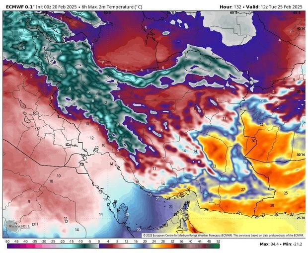 سردترین روزهای کشور در هفته آینده مشخص شد سردترین روزهای کشور در هفته آینده مشخص شد
