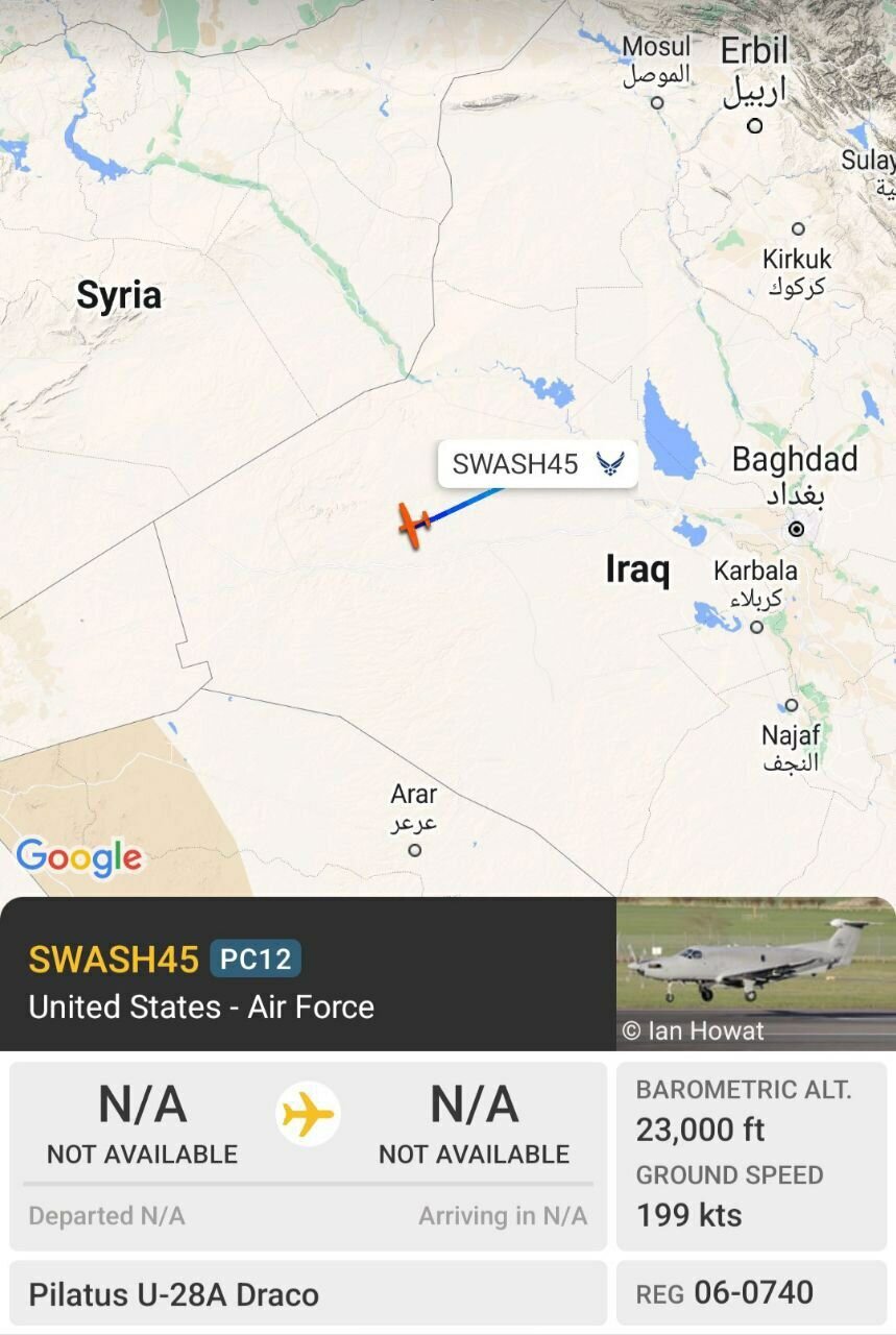 پرواز هواپیماهای آمریکا بر فراز عراق و اردن + عکس پرواز هواپیماهای آمریکا بر فراز عراق و اردن + عکس