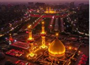 پرچم گنبد حرم امام حسین‌(ع) با حلول ماه ربیع‌‌الاول تعویض شد