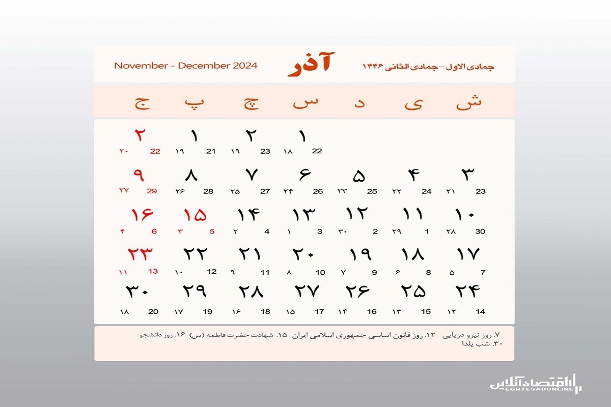 اضافه شدن یک تعطیلی رسمی به تقویم ایران