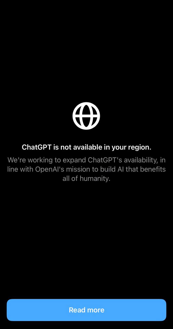 ChatGPT برای ایرانیها از دسترس خارج شده است ChatGPT برای ایرانیها از دسترس خارج شده است